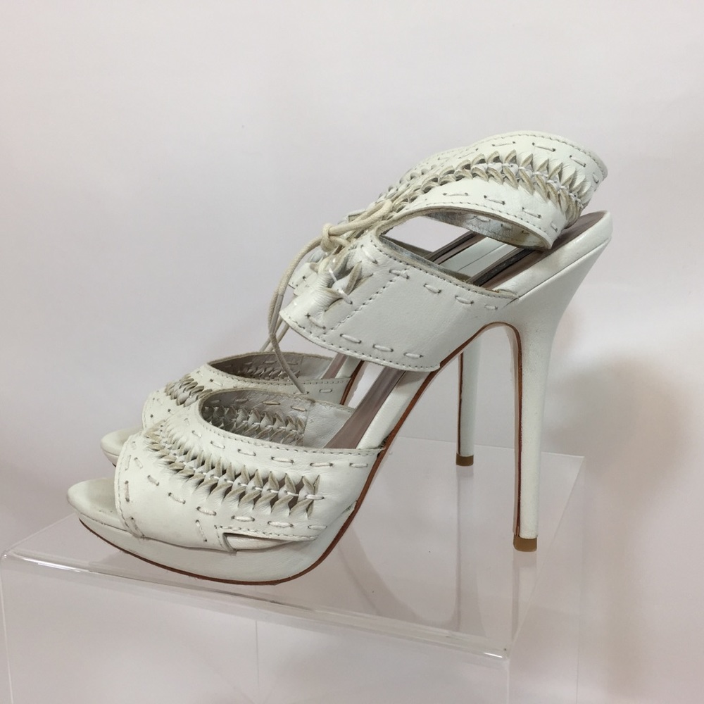 Zara Leather Heels Size 38